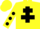 Silk - Yellow, Black Cross of Lorraine, Yellow sleeves, Black spots