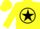 Silk - Yellow, black star circle 'CR' on back,