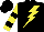 Silk - Black, yellow lightning bolt, black bars