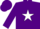 Silk - Purple, Purple ''B'' on White Star,