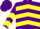 Silk - PURPLE,  yellow chevrons, yellow