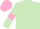 Silk - Light Green, Pink armlets, Pink cap
