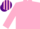 Silk - PINK, purple & pink striped cap