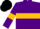 Silk - Purple, Gold hoop and armlets, Black cap