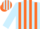 Silk - Light Blue and Orange stripes, Light Blue sleeves