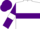 Silk - White, Purple hoop, Purple sleeves, White armlets, Purple cap