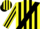 Silk - Yellow, black sash, black stripes on