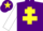 Silk - PURPLE, yellow cross of lorraine, white sleeves, purple cap, yellow star