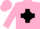 Silk - Pink, Black Diamond Frame, Black Cross