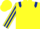 Silk - Yellow, Dark Blue epaulets, striped sleeves