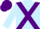 Silk - LIGHT BLUE, purple cross belts, purple cap
