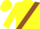 Silk - Yellow, Brown Sash, Brown Bars on