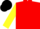 Silk - Red, yellow sleeves, black cap