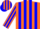 Silk - Orange, Blue Stripes, Blue M in Blue