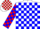 Silk - White, Red and Blue Blocks