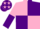 Silk - Pink and Purple (quartered), halved sleeves, Purple cap, Pink stars
