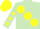 Silk - Light Green, large Yellow spots, Light Green sleeves, Yellow spots, Yellow cap