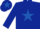 Silk - Dark Blue, Royal Blue star and star on cap