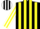 Silk - Black, White and Yellow Panels