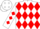 Silk - White, red circled 'TV', red diamonds on