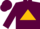 Silk - Maroon, Gold Triangle, Gold Bars on