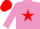 Silk - Mauve, Red star, Red cap