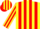 Silk - Yellow, Red 'MT' and Braces, Red Stripes