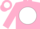 Silk - HOT PINK,  pink emblem on white disc,