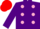 Silk - Purple, Pink spots, Purple sleeves, Red cap