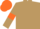 Silk - Light Brown, Orange armlets and cap