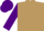 Silk - Light Brown, Purple sleeves, Mauve sleeves and cap