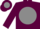 Silk - Maroon, Maroon C on grey disc, Maroon