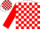 Silk - White, Red Blocks, Red Bars on Sleeves,