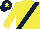 Silk - YELLOW, dark blue sash, dark blue cap, yellow star