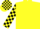 Silk - Yellow, Navy Blocks, Navy Sleeve