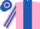 Silk - Pink, Royal Blue stripe, striped sleeves, hooped cap