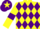 Silk - Yellow and Purple diamonds, Yellow sleeves, Purple armlets, Purple cap, Yellow star