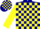 Silk - Navy Blue, Yellow Blocks, Yellow Sleeves