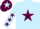 Silk - Light Blue, maroon star and stars on sleeves, Maroon cap, Light Blue star