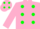 Silk - Pink, Green spots and cap
