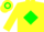 Silk - Yellow, Green diamond, Yellow sleeves, hooped cap