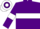 Silk - Purple, White hoop and armlets, hooped cap