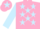 Silk - PINK, LIGHT BLUE stars, sleeves and star on cap