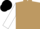 Silk - Light Brown, White sleeves, Black cap