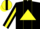 Silk - Black & yellow triangle panel