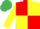 Silk - Red and Yellow (quartered), Yellow sleeves, Emerald Green cap