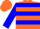 Silk - Orange, Blue 'C', Blue Hoops on Sleeves