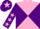 Silk - PINK & PURPLE DIABOLO, purple sleeves, pink stars, purple cap, pink star