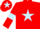 Silk - Red, Light Blue star, armlets and star on cap