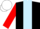 Silk - Black, Light Blue stripe, Red sleeves, White cap